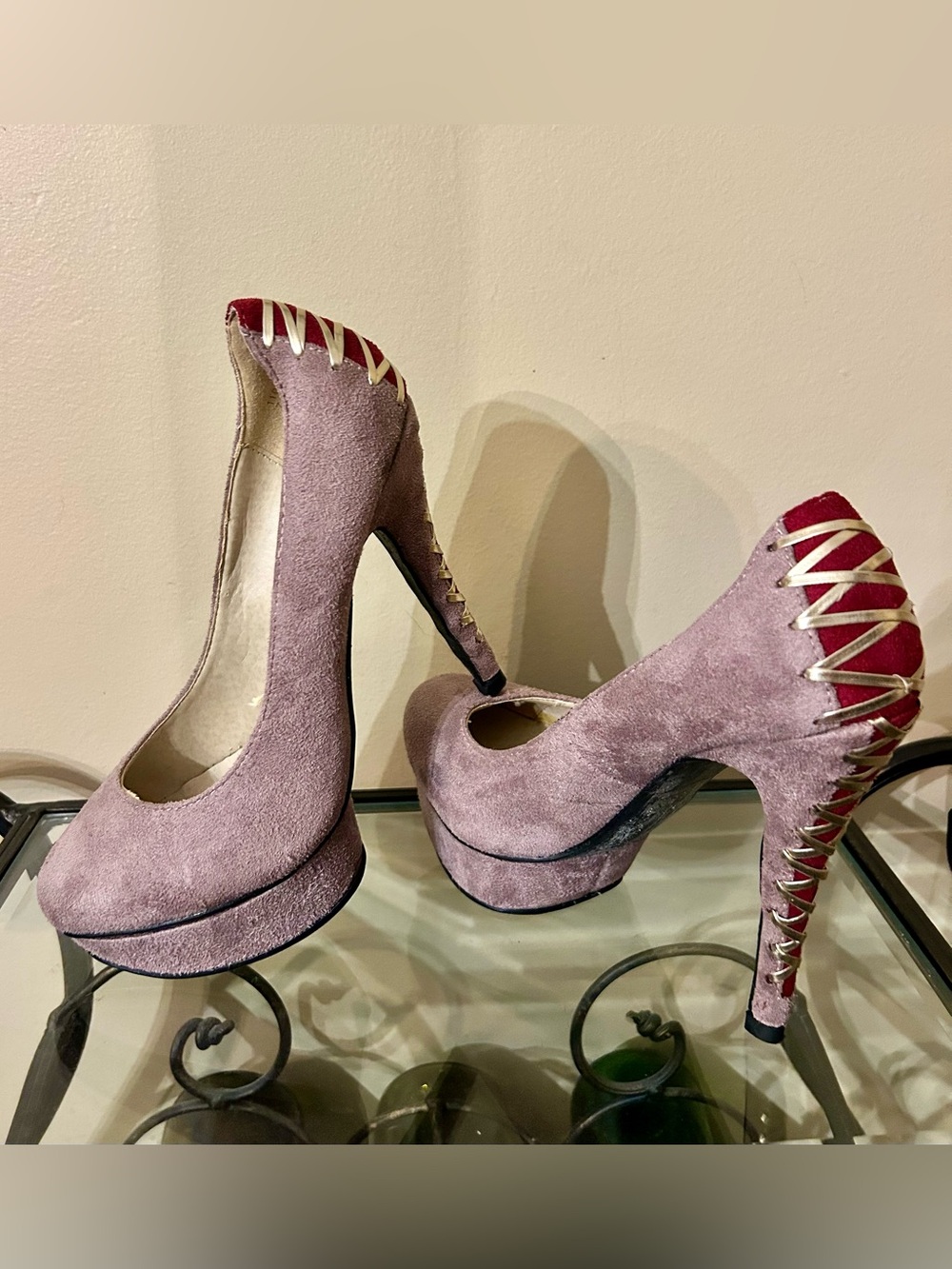 Privileged Y2K Corset Platform Pumps